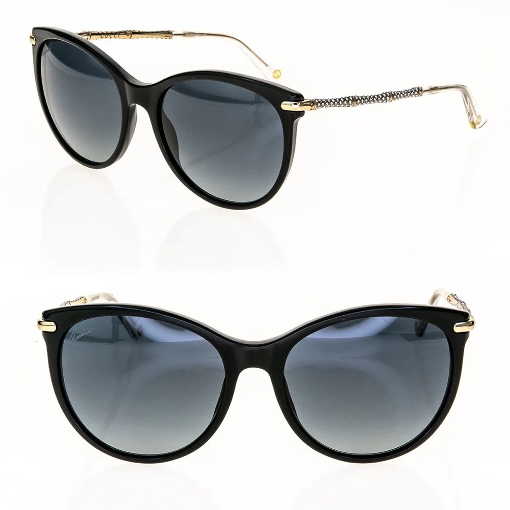 NEW Gucci Bamboo Crystal GG 3771/N/S Black Gold Sunglasses